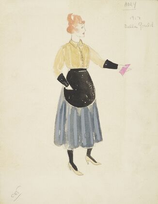 Life and Death of an American: Amy yellow button up, black apron, blue skirt (1934-1943)