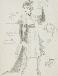 Life and Death of an American: Blanche Collins Sequinned net dress with long sash (1934-1943)