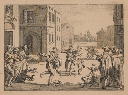 Life of the Prodigal Son – The Prodigal Son has become poor and is chased from the inn — size preview