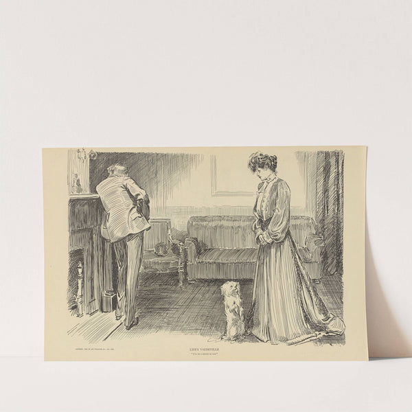 Life’s vaudeville. ‘I’ll be a sister to you’ (1900-1905) by Charles Dana Gibson