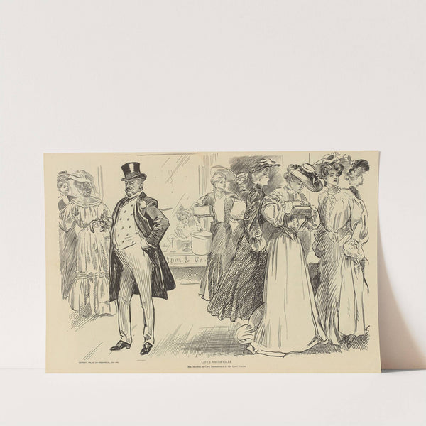 Life’s vaudeville, Mr. Masher as Capt. Irresistible in the Lady Killer (1900-1905) by Charles Dana Gibson