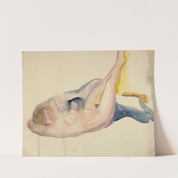 Liggende akt med hevede ben (1919-1924) by Edvard Munch