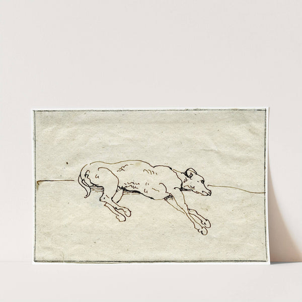 Liggende hond by David Humbert de Superville