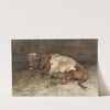 Liggende jonge stier (1848 - 1888) by Anton Mauve