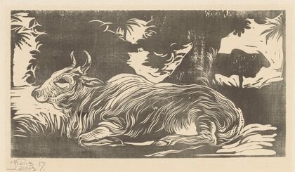 Liggende zebu (1917)