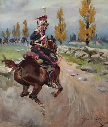 Light cavalryman on reconnaissance (1925)