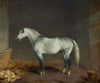 Lightning (A Gray Racehorse) in a Stable (1869)