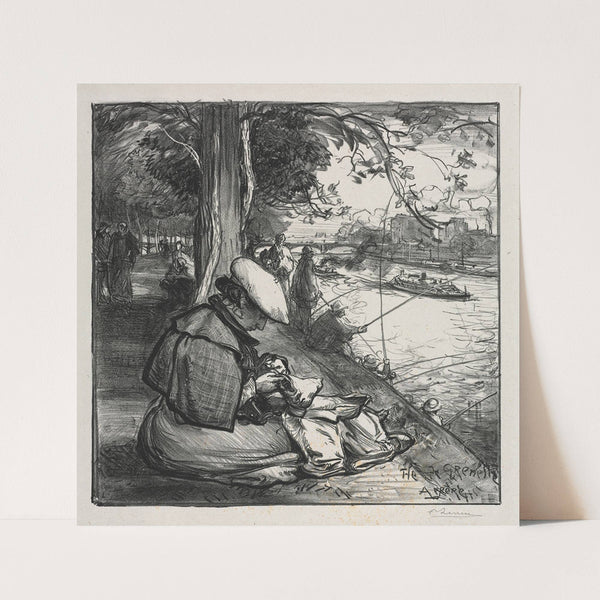 L’île de Grenelle (1898) by Auguste Louis Lepère