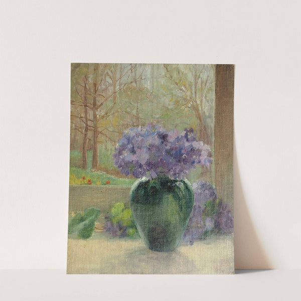Lilled rohelises vaasis (1915) by Lilly Walther