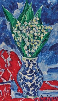 Lily of the valley in the strake jug
