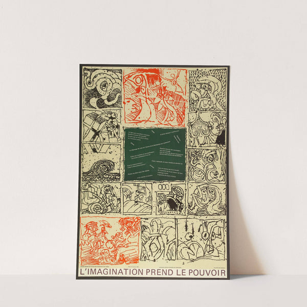 L’imagination Prend Le Pouvoir (1968) by Pierre Alechinsky