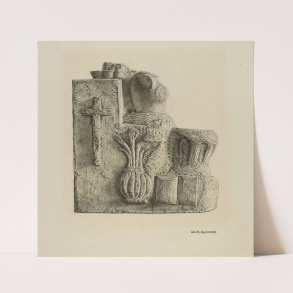 Limestone Font (1935-1942) by Ursula Lauderdale