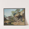 Limitrophe du Canton de Berne et celui du Pays de Valais. près du Pont de St. Maurice (1915-1945) by Carl Ludwig Hackert