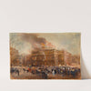 L&#039;Incendie de la Comédie-Française, le 8 mars 1900. by Jean Baptiste Edmond Allouard