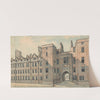 Lincoln&#039;s Inn Gate by Samuel Ireland