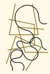 Linien geometrisch und gewellt (2014)