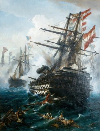 Linienschiff ‘SMS Kaiser’ in der Schlacht bei Lissa (1868)
