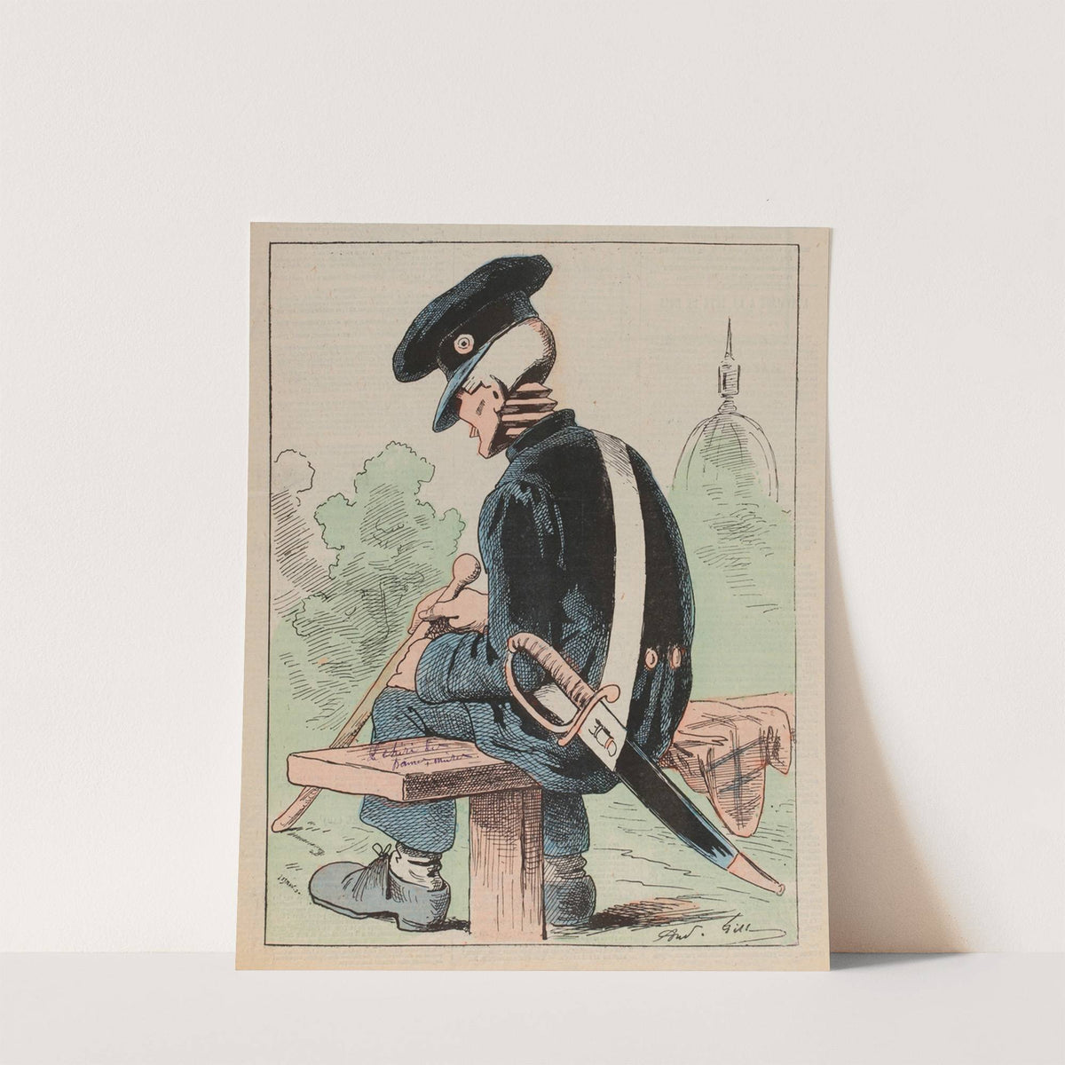 L’invalide à la tête de bois by André Gill
