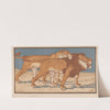 Lion and lioness Mating time (1914) by Bernard Willem Wierink