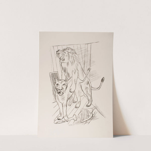 Lion Couple (1921) by Max Beckmann