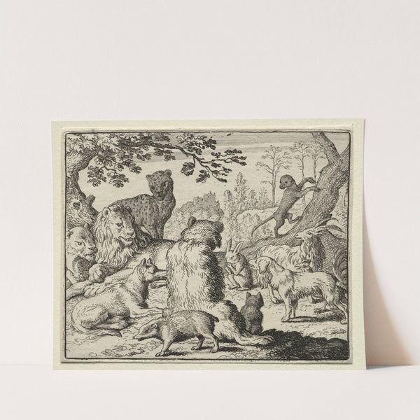 Lion Orders Search for Reynard (1650–1675) by Allaert van Everdingen