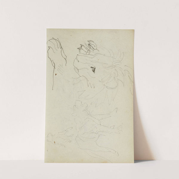 Lion studies by Théodore Géricault