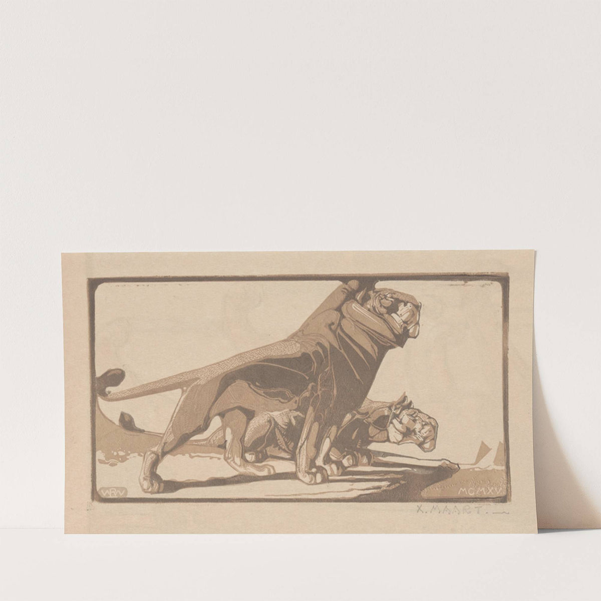 Lions (1915) by Bernard Willem Wierink
