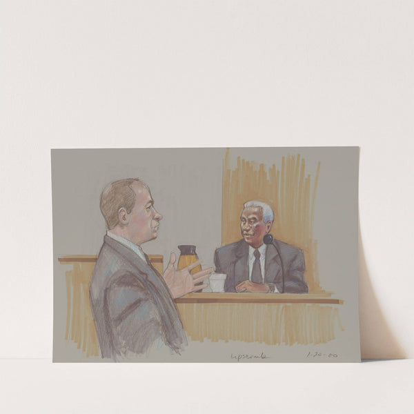 Lipscomb, African American Dallas City Council member accused of bribery, on the stand at the United States v. Albert Louis Lipscomb trial, Amarillo, Texas, where he was found guilty by Brigitte Woosley