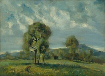 Liptov Landscape with Trees