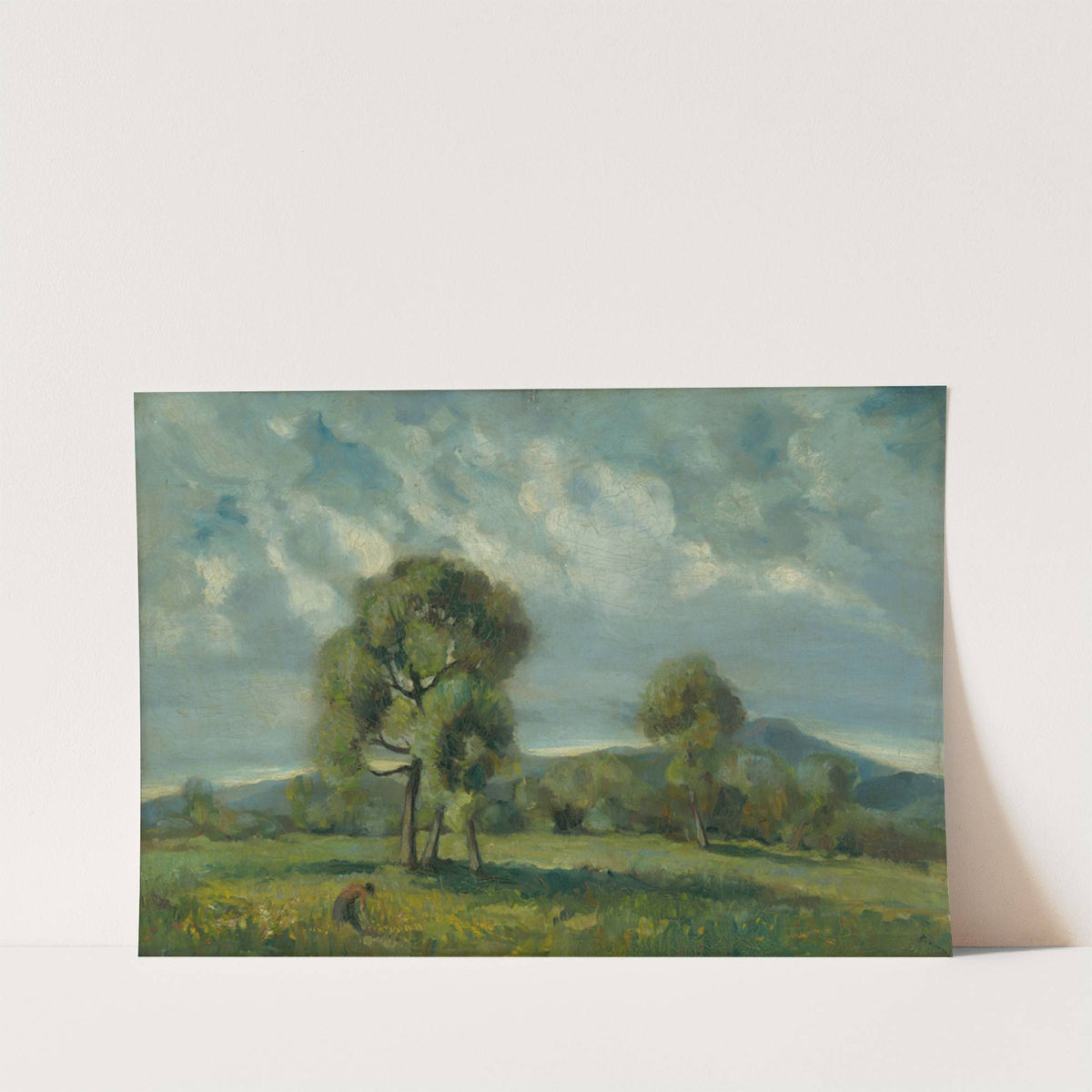 Liptov Landscape with Trees by Zolo Palugyay