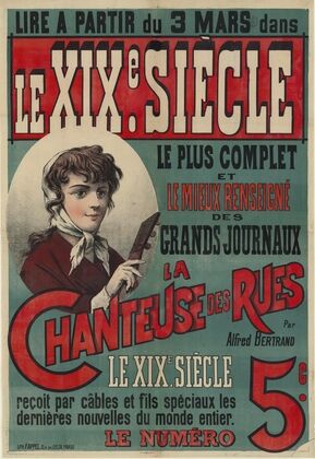Lire à partir du 3 mars dans le XIXe siècle. la Chanteuse des rues par Alfred Bertrand (1890)