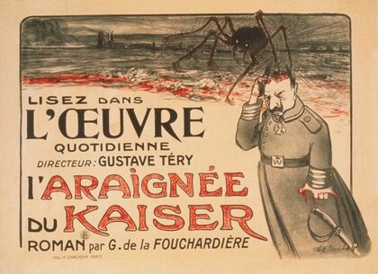 Lisez dans ‘l’Oeuvre’ . . . ‘L’Araignée du Kaiser’ roman par G. de la Fouchardiére