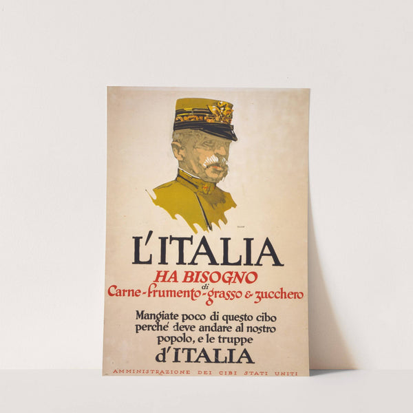 L&#039;Italia ha bisogno di carne-frumento-grasso &amp; zucchero by George Illian
