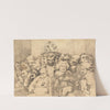 Literary Characters Assembled Around the Medallion of Shakespeare by John Hamilton Mortimer