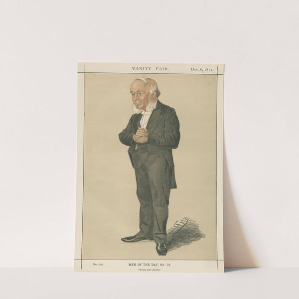 Literary; ‘Notes and Queries’, Dr. John Doran, December 6, 1873 (1873) by Leslie Matthew Ward