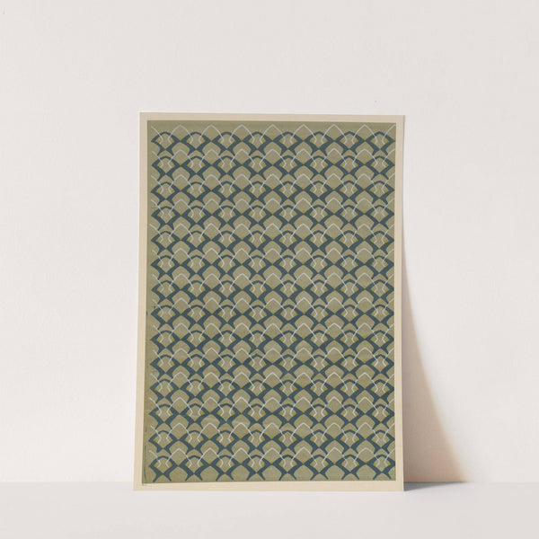 Lithografiertes Papier (geometrisches Flächenmuster) (before 1906) by Lise Netke