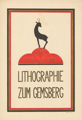 Lithographie zum Gemsberg (1925)