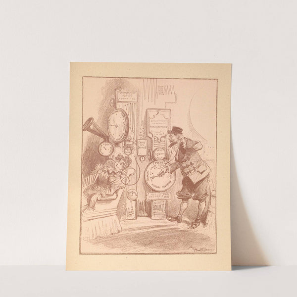 Littérature et musique &#8211; At home (1895) by Albert Robida