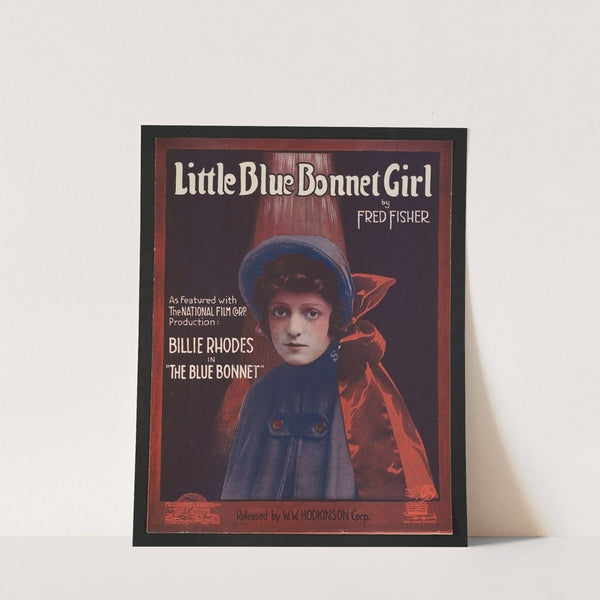 Little blue bonnet girl by Anonymous