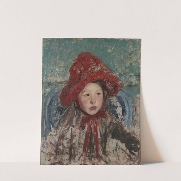 Little Girl in a Large Red Hat (ca. 1881) by Mary Cassatt