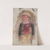 Little girl in a red waistcoat by Tadeusz Makowski