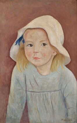 Little girl in a white hat (1923)