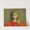 Little Girl in Red Dress by Józef Pankiewicz