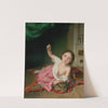 Little Girl Playing (1851) by Johann Baptist Reiter
