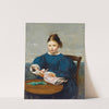 Little Girl with A Doll by Jean-Baptiste-Camille Corot