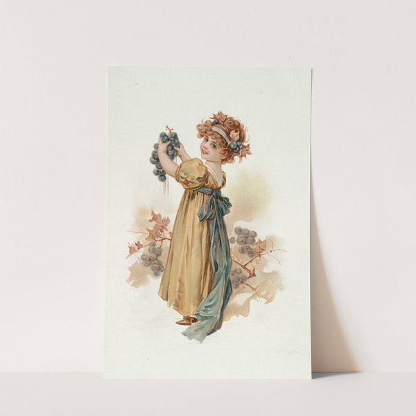 Little Girl with Grapes (ca. 1861–1897) by Louis Prang & Co.