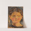 Little girl’s head by Tadeusz Makowski