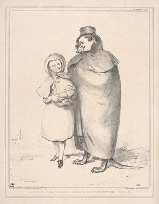 Little Red-Riding Hood’s meeting with the wolf (1835)