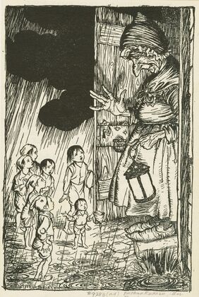 Little Thumbling and his brothers find their way home