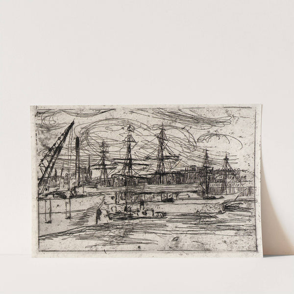 Liverpool Docks (1889) by Julian Alden Weir